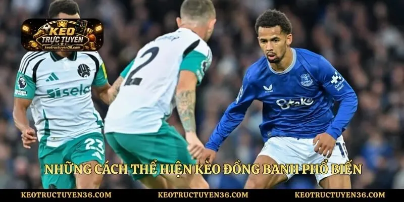 Những cách thể hiện kèo đồng banh phổ biến trước trận bóng đá